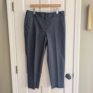 Talbot's chambray slim crop dress pants size 12 office teacher business casual